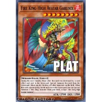 RA04-EN194 Fire King High Avatar Garunix Platinum Secret Rare 1st Edition NM