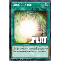 RA04-EN222 Soul Charge Platinum Secret Rare 1st Edition NM