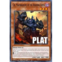 RA04-EN235 Graff, Malebranche of the Burning Abyss Platinum Secret Rare 1st Edition NM