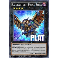RA04-EN243 Raidraptor - Force Strix Platinum Secret Rare 1st Edition NM