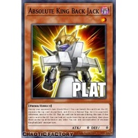 RA04-EN244 Absolute King Back Jack Platinum Secret Rare 1st Edition NM