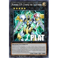 RA04-EN251 Number S39: Utopia the Lightning Platinum Secret Rare 1st Edition NM