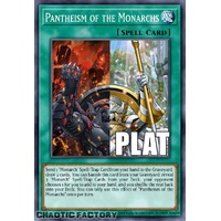 RA04-EN261 Pantheism of the Monarchs Platinum Secret Rare 1st Edition NM