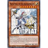 RA04-EN283 Master Peace, the True Dracoslaying King Platinum Secret Rare 1st Edition NM