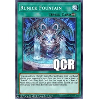 RA04-EN296 Runick Fountain Quarter Century Secret Rare 1st Edition NM