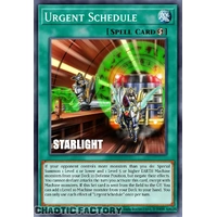 RA05-EN064 Urgent Schedule Starlight Rare 1st Edition NM