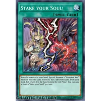 RA05-EN069 Stake your Soul! Secret Rare 1st Edition NM