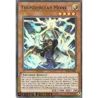 Yuigoh SAST-EN026 Thunderclap Monk Super Rare 1st Edition NM