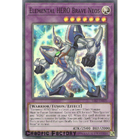 Yuigoh SAST-EN035 Elemental HERO Brave Neos Super Rare 1st Edition NM