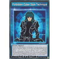 SGX1-ENS07 Forbidden Cyber Style Technique Common Skill Card 1st Edition NM