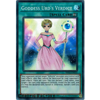 Yugioh - SHVA-EN010 - Goddess Urd's Verdict Super Rare 1st Edition NM 