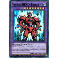 Yugioh - SHVA-EN036 - Vision HERO Trinity Super Rare 1st Edition NM 