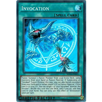 Yugioh - SHVA-EN043 - Invocation Super Rare 1st Edition NM 