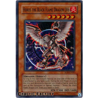 Horus the Black Flame Dragon LV6 - SOD-EN007 - Super Rare Unlimited NM