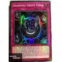 SR06-EN030 Grinning Grave Virus Super Rare 1st Edition NM