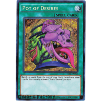 YuGiOh Pot of Desires - TDIL-EN066 - Secret Rare 1st Edition NM