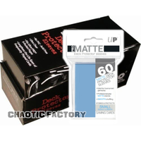 60 Small Pro Matte Light Blue Deck Protector Card Sleeves Ultra Pro Display Box