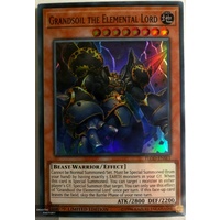 Yugioh 1x FLOD-ENSE1 Grandsoil the Elemental Lord Super Rare