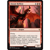 MTG Akoum Hellkite Creature - 139/274 BFZ FOIL