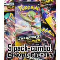 POKEMON TCG Champion's Path 5 x Booster pack combo