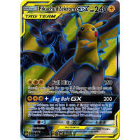 Pokemon TCG Pikachu & Zekrom GX - 162/181 - Full Art Ultra Rare NM