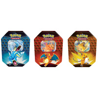 Pokemon TCG Hidden Fates GX Tin Bundle Charizard Gyarados Raichu GX 
