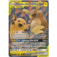 Pokemon TCG Raichu & Alolan Raichu GX - 54/236 - Ultra Rare NM