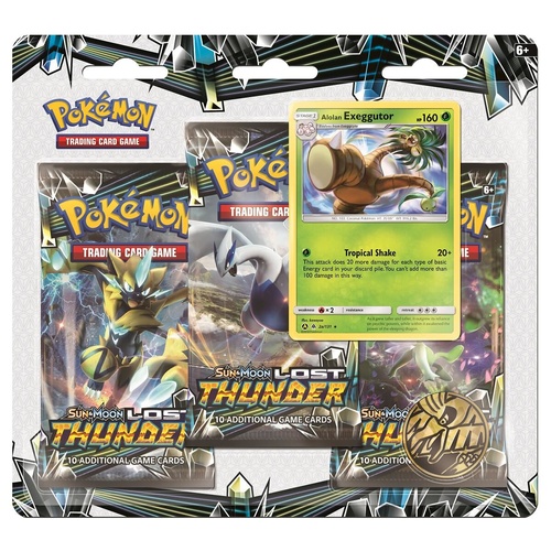 Pokemon TCG SM8 -Lost Thunder Three booster blister - Alolan Eggxecutor