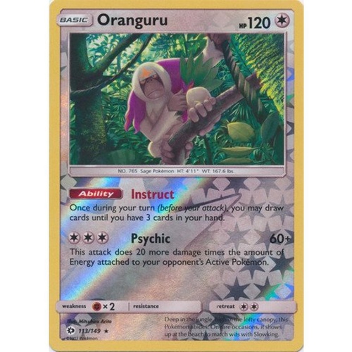 Pokemon TCG Oranguru - 113/149 - Rare Reverse Holo