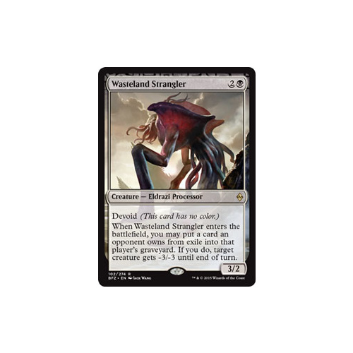 MTG Wasteland Strangler Creature - 102/274 BFZ