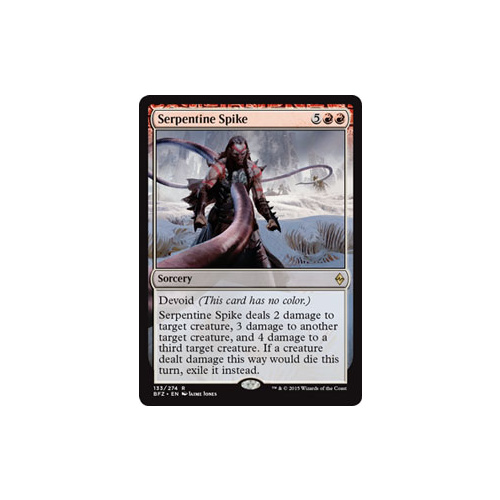 MTG Serpentine Spike Sorcery - 133/274 BFZ