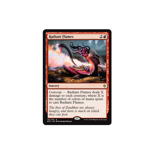 MTG Radiant Flames Sorcery - 151/274 BFZ