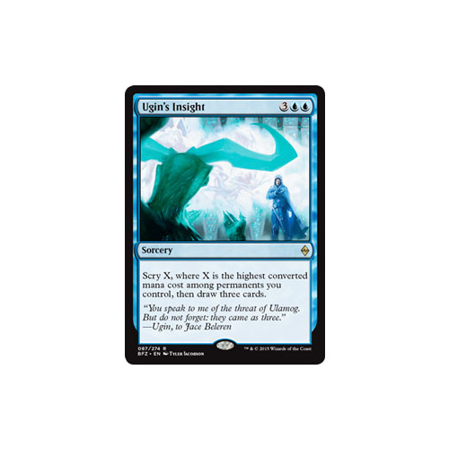 MTG Ugin's Insight Sorcery - 087/274 BFZ