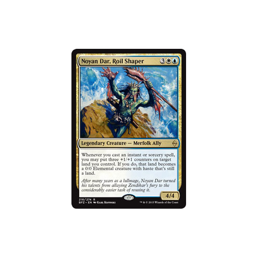 MTG Noyan Dar, Roil Shaper Legendary Creature - 216/274 BFZ