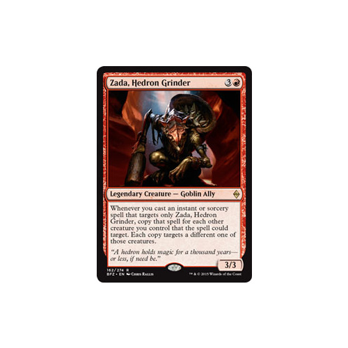 MTG Zada, Hedron Grinder Legendary Creature - 162/274 BFZ