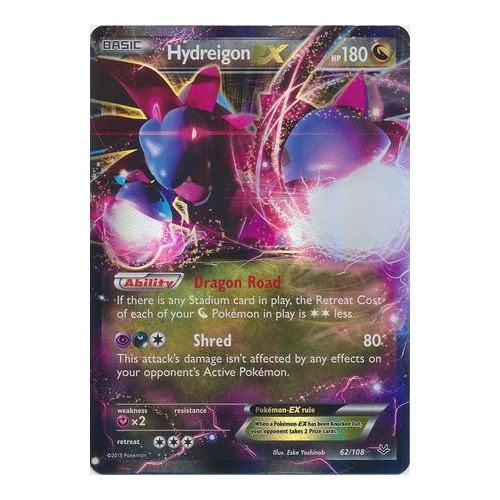 Hydreigon EX - 62/108 - Ultra Rare