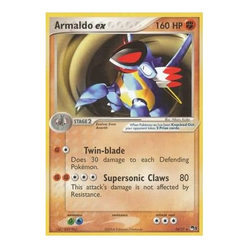 Armaldo ex - 16/17 - Ultra Rare (Non-Foil) NM