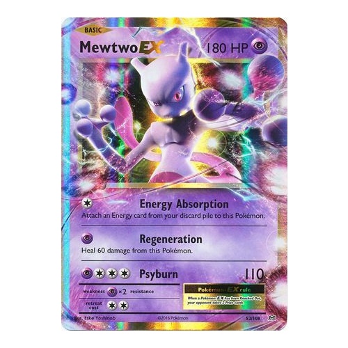 Mewtwo EX - 52/108 - Ultra Rare