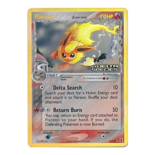 Flareon (Delta Species) - 5/113 - Holo Rare Reverse Holo
