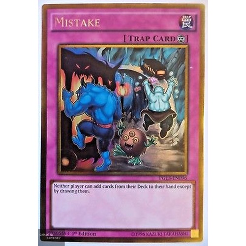 Mistake - PGL3-EN096 - Gold Rare 1st Edition NM