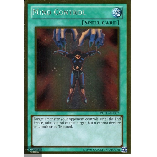 Mind Control - PGLD-EN067 - Gold Rare 1st Edition