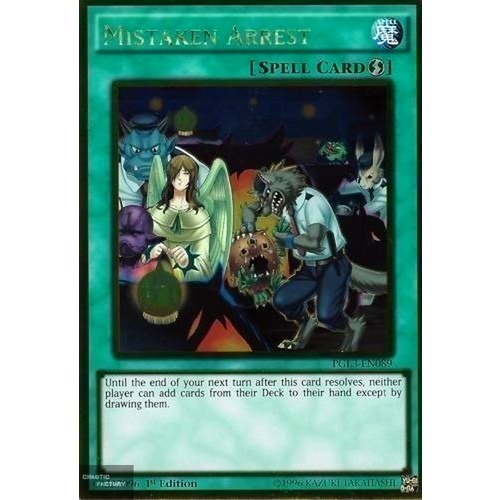  Mistaken Arrest PGL3-EN089 1st Edition Gold rare NM