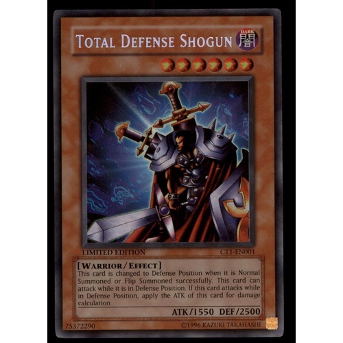  Total Defense Shogun SecretRare CT1-EN001 Holo LP