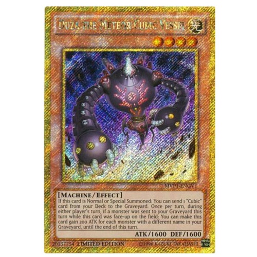 Duza The Meteor Cubic Vessel - MVP1-ENGV1 - Gold Secret Rare NM