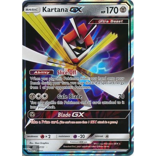 Pokemon Kartana GX - 70/111 - Ultra Rare NM