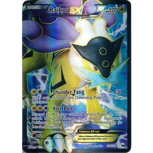 Pokemon Raikou EX - 105/108 - Full Art Ultra Rare LP