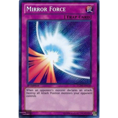 Mirror Force - LCJW-EN130 - Secret Rare  NM US print 1st Edition