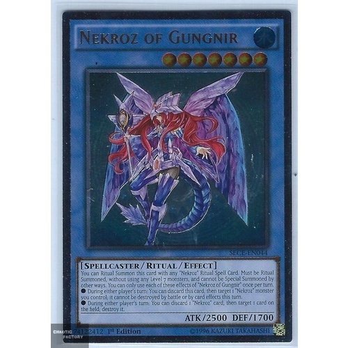 SECE-EN044 Ultimate rare Nekroz of Gungnir 1st Edition NM