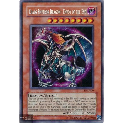 Chaos Emperor Dragon - Envoy of the End - IOC-000 - Secret Rare Unlimited NM