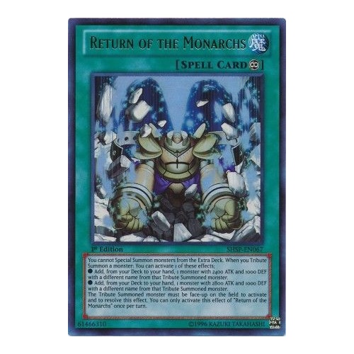 Return of the Monarchs - SHSP-EN067 - Ultra Rare 1st Edition NM